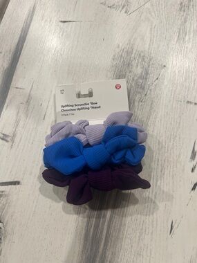 Lululemon Uplifting Scrunchie 3-Pack - Lavender, Blue, Plum